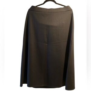 Eileen Fisher Black Midi A-line Skirt